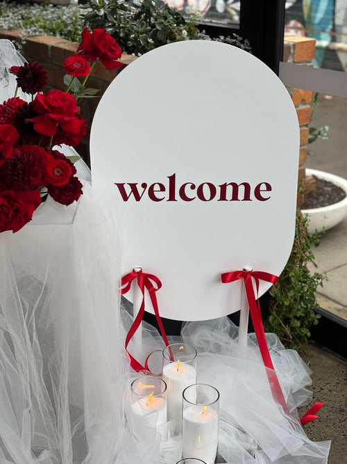 A1 Oval Sign Hire + Decal Package (72hrs Notice Required)