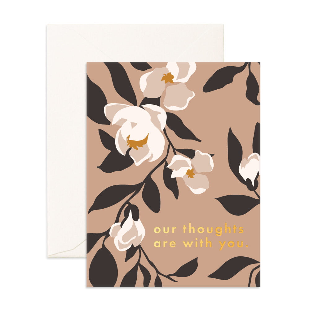 Our Thoughts Are With You Greeting Card