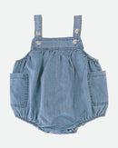 Baby Romper Bubble Denim