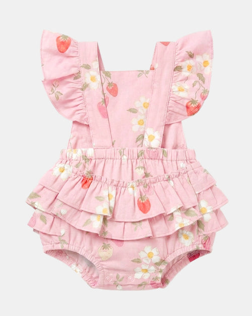 Baby Romper Strawberry Fields Blossom