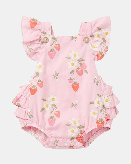 Baby Romper Strawberry Fields Blossom