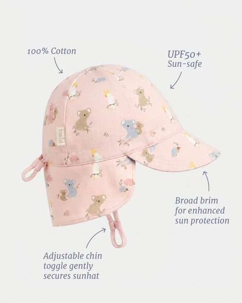 Flap Cap Arcadia Gumnut Babies Blossom