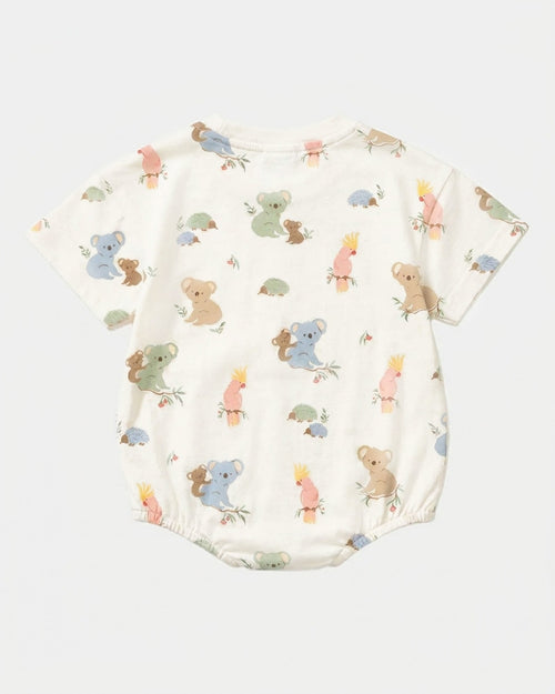 Onesie S/S Bubble Arcadia Gumnut Babies Cloud