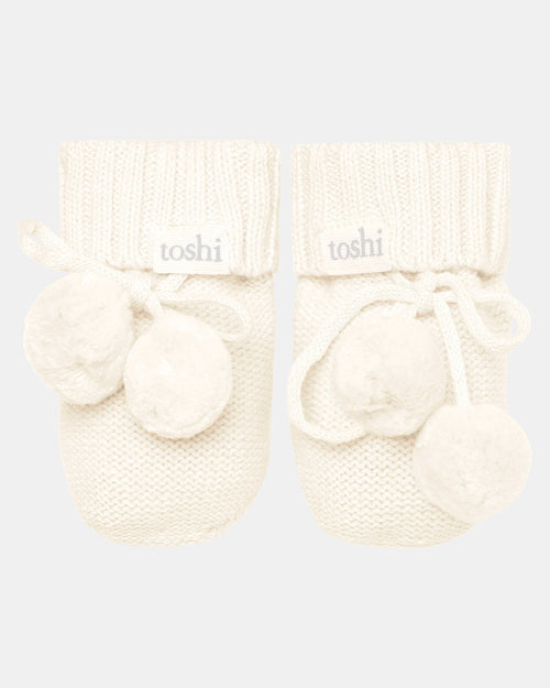 Organic Booties Marley Cream